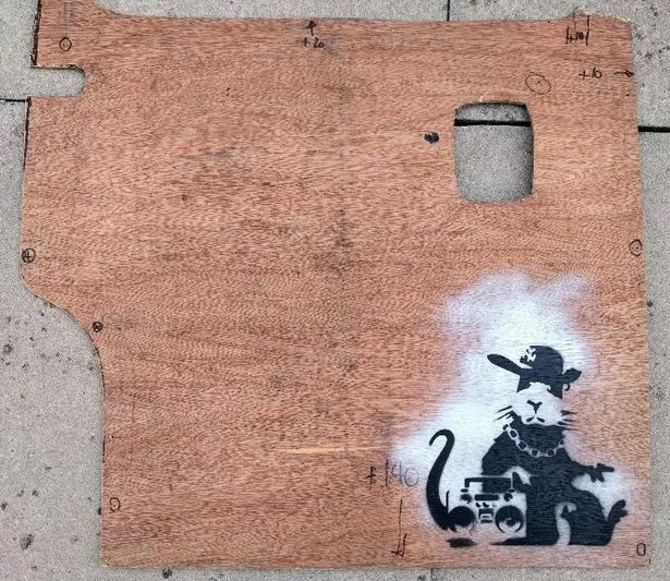 Music fan John Whitworth found this Banksy-style work when he was in Liverpool last week